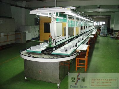 Rail type assembly line